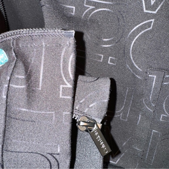 Calvin Klein Woman’s All Over Logo Black Jacket - Picture 3 of 7